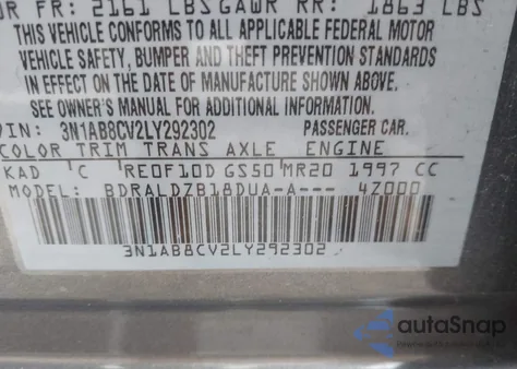 2020 Nissan Sentra Sv Xtronic Cvt z USA, uszkodzony, nr VIN 3N1AB8CV2LY292302